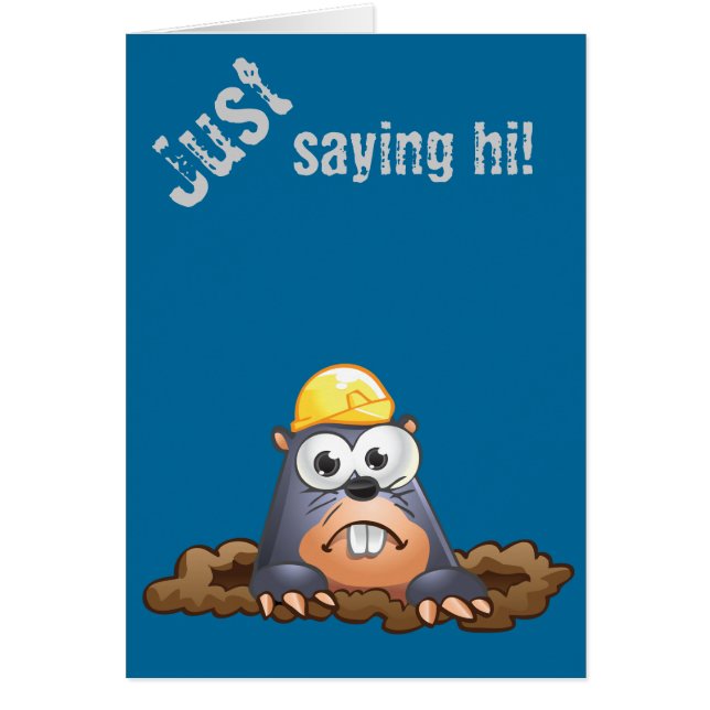 Niedliche Mole-grabender Cartoon (Vorne)