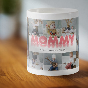 Niedliche Mommy 8 Foto Collage Kaffee Tasse
