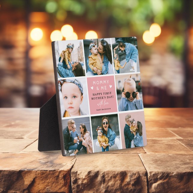 Niedliche "Mommy & Me" FotoCollage 1. Muttertag Fotoplatte (Von Creator hochgeladen)