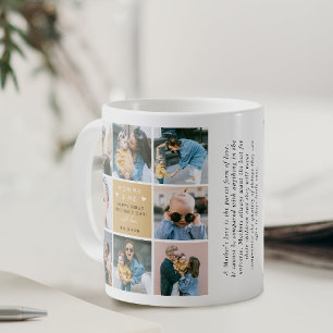 Niedliche "Mommy & Me" FotoCollage 1. Muttertag Kaffeetasse