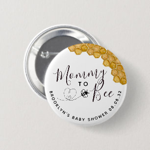 Niedliche Mommy to Bee Baby Dusche Button
