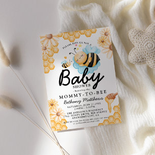 Niedliche Mommy-to-Bee Summer Baby Dusche Einladung