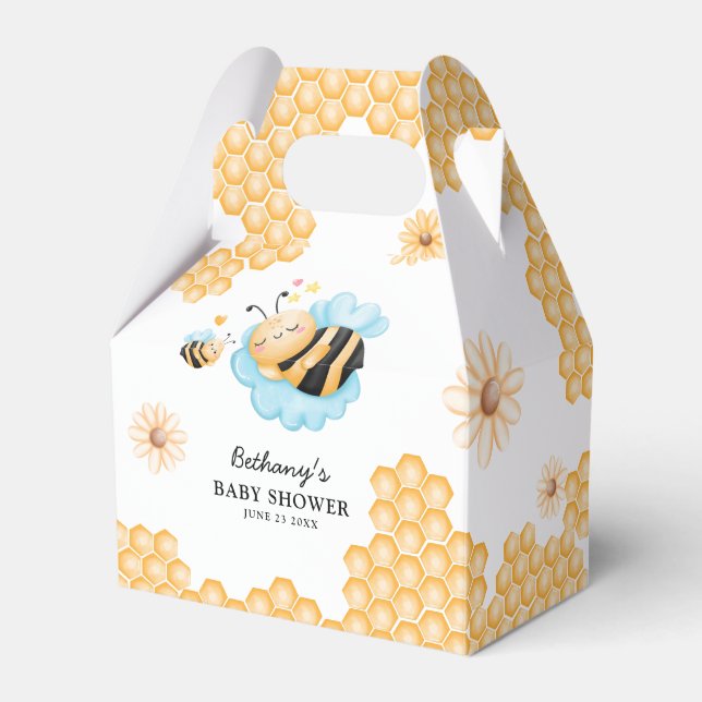 Niedliche Mommy-to-Bee Summer Baby Dusche Geschenkschachtel (Vorderseite)