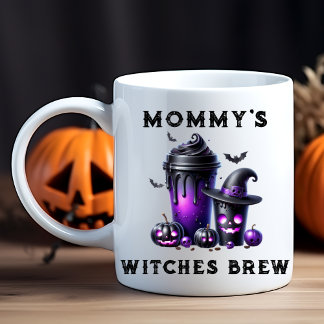 Niedliche Mommy's Hexen Brew Halloween Kaffeetasse