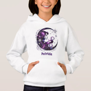 Niedliche Mond-Stars geben Kindern einen Namen Hoodie