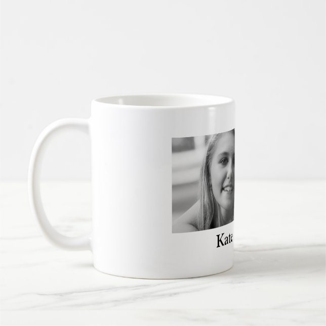 Niedliche monochrome Schwestertage Kaffeetasse (Links)