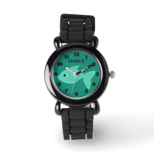 Niedliche Monografie-Uhren von Fischen Armbanduhr