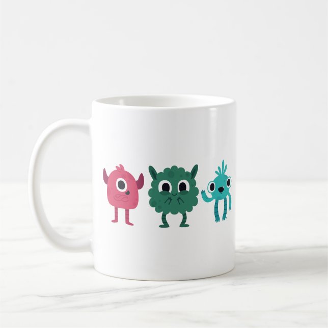 Niedliche Monster Kaffeetasse (Links)