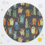 Niedliche Monster Pappteller<br><div class="desc">Eine Menge kleiner Monster,  perfekt für ein thematisches Party oder zu Halloween.</div>
