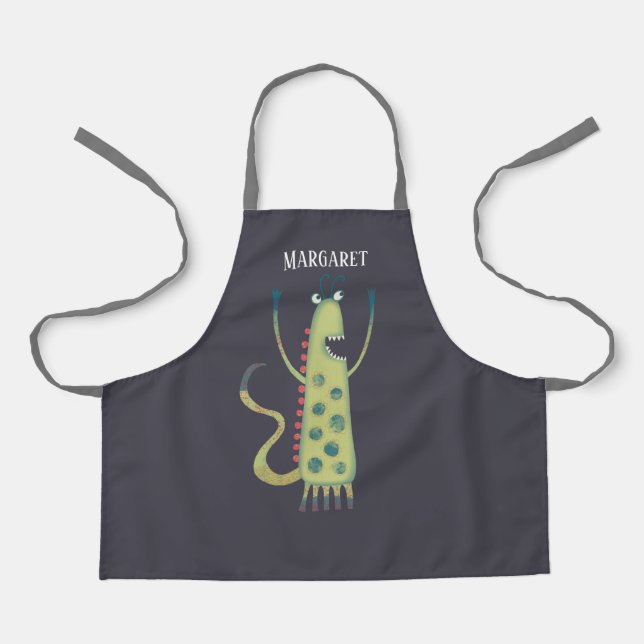 Niedliche Monster Personalisiert Schürze (Vorderseite)