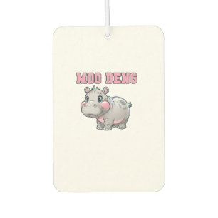 Niedliche MOO DENG Baby Pygmie Hippo Girls Besties Autolufterfrischer