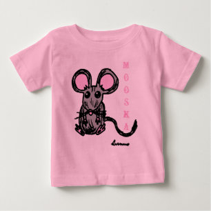 Niedliche Mooska Maus Kleinkinder Langschläfer T - Baby T-shirt