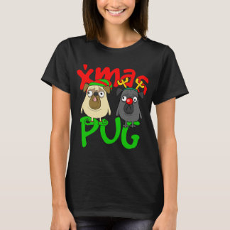 Niedliche Möpsen Eigentümer Mops Lover Xmas Hund V T-Shirt