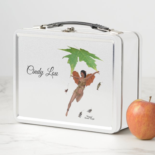 Niedliche Mühle mit braunem Flügelschlag Metall Brotdose (Beispiel)