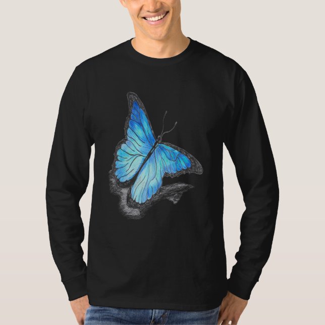 Niedliche Multicolor-Schmetterling T-Shirt (Vorderseite)