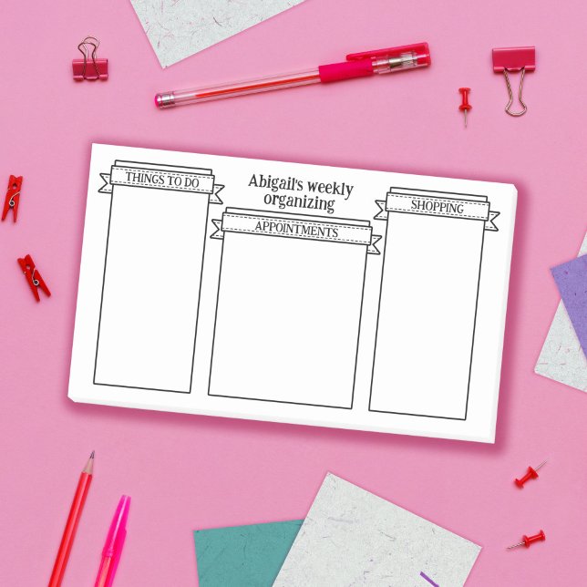 Niedliche Multifunktionsleisten-Labels - Ihr Name  Post-it Klebezettel (Von Creator hochgeladen)