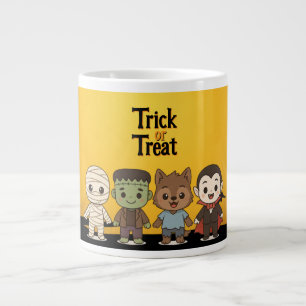 Niedliche Mumie, Frankenstein, Dracula, Werwolf Jumbo-Tasse