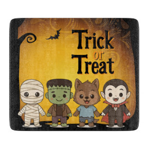 Niedliche Mumie, Frankenstein, Dracula, Werwolf Schneidebrett