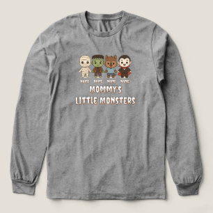 Niedliche Mumie, Frankenstein, Dracula, Werwolf Tri-Blend Shirt