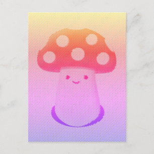Niedliche Mushroom Art Postkarte