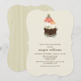 Niedliche Mushroom-Babydusche Einladung