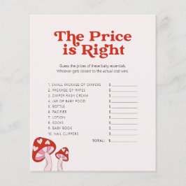 Niedliche Mushroom-Babydusche - Spiel - raten Sie 