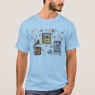 Niedliche Musik-Spieler - der T - Shirt der Männe