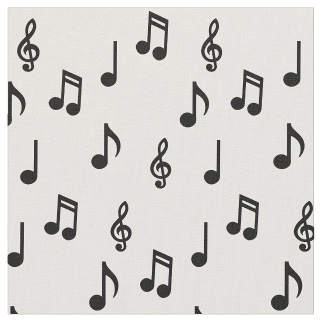Niedliche Musiknote Musikerlehrer Stoff (Nahaufnahme)