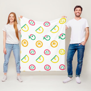 Niedliche Muster Artwork. Jetzt kaufen Fleecedecke