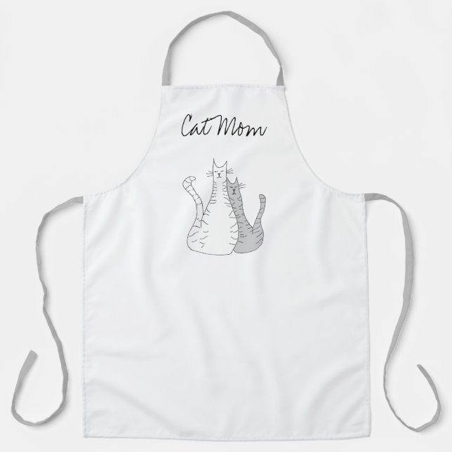 Niedliche Muttertagskatze Mama Schürze (Vorderseite)