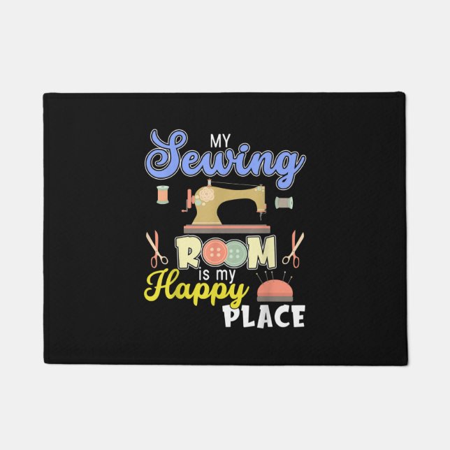 Niedliche Nähgeschenke für Quilter Fußmatte (Vorderseite)