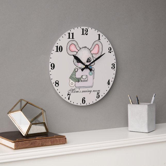 niedliche Nahmaus Große Wanduhr (Büro)