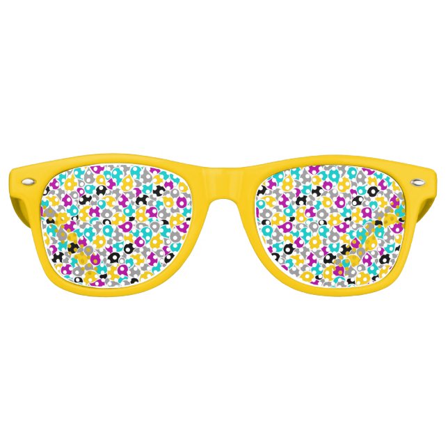 Niedliche, nahtlose Muster Sonnenbrille (Vorderseite)