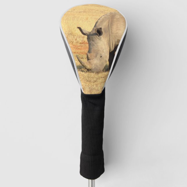 Niedliche Nashörner in Afrika Golf Headcover (Vorderseite)