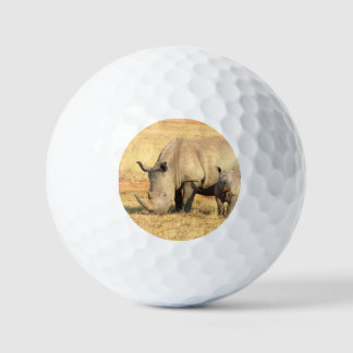 Niedliche Nashörner in Afrika Golfball