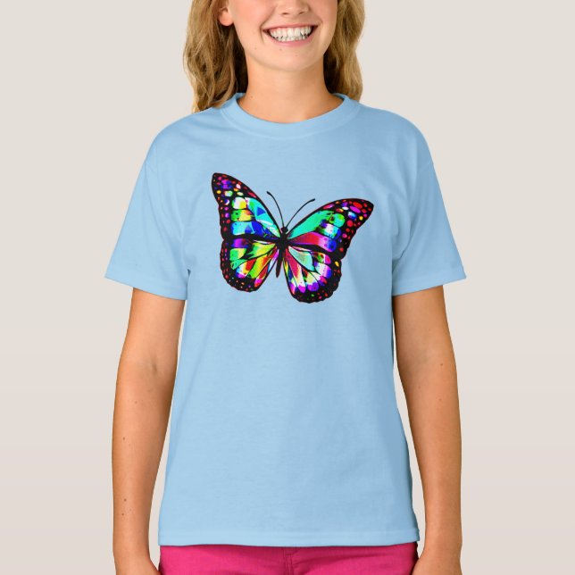 Niedliche Natur Butterfly Kinder T - Shirt Design (Vorderseite)