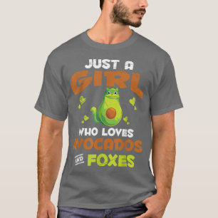 Niedliche Natur Forest Animal Avocado Lover Girls  T-Shirt