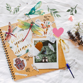 Niedliche Naturerscheinungen für Scrapbooking Aufkleber