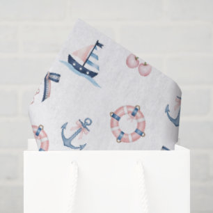 Niedliche nautische und Coquette Infusion! Seidenpapier