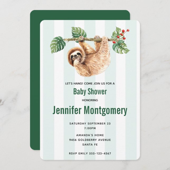 Niedliche Neigung der Wasserfarbendusche nach unte Einladung (Vorne/Hinten)