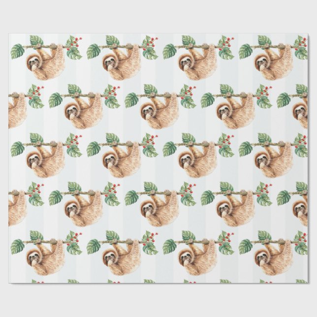 Niedliche Neigung im Wasser nach unten Geschenkpapier (Flach)