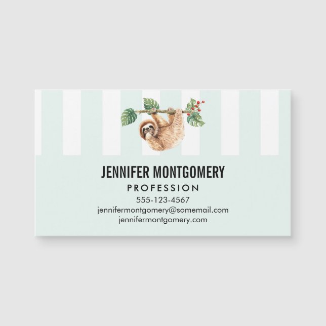 Niedliche Neigung im Wasser nach unten Magnetkarte (Vorderseite)