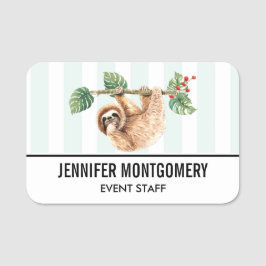 Niedliche Neigung im Wasser nach unten Namensschild