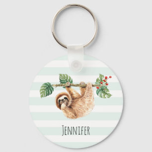 Niedliche Neigung im Wasser nach unten Schlüsselanhänger