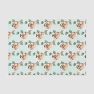 Niedliche Neigung im Wasser nach unten Seidenpapier