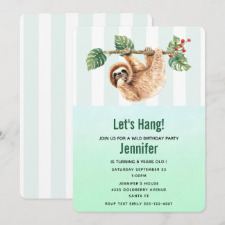 Niedliche Neigung zum Geburtstag im Wasser Einladung