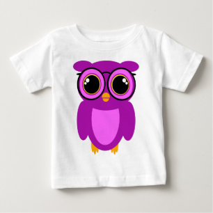 Niedliche Nerdy Eule Baby T-shirt