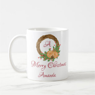 Niedliche Nest-Weihnachten Kaffeetasse