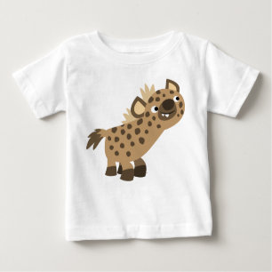 Niedliche Neugierige Cartoon Hyena Baby T - Shirt