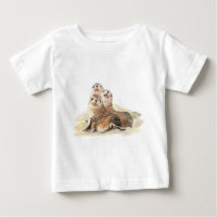 Niedliche, neugierige Siegel, Aquarelltiere